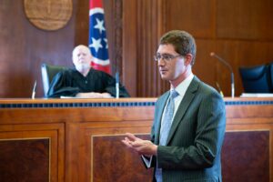 Joshua Hedrick in Court in Knoxville