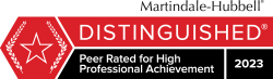 Martindale Hubbell BV Distinguished Peer Rating