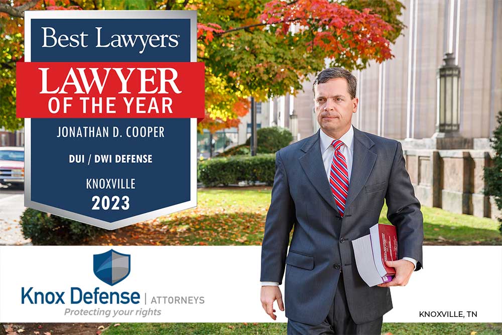 Jonathan Cooper, 2023 Lawyer of the Year in DUI/DWI at Best Lawyers in America for the Knoxville Metropolitan Area