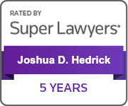 Joshua Hedrick | Five Years on Super Lawyers Milestone in 2025 | Knox Defense